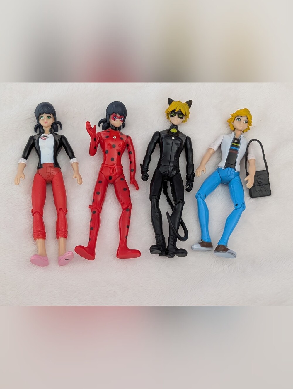 Miraculous Ladybug Action Figure Set – 6" - Ladybug, Cat Noir, Marinette, Adrien